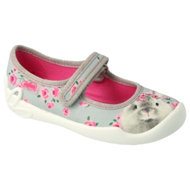 Scarpe per bambini Befado 114Y458 rosa grigio 1