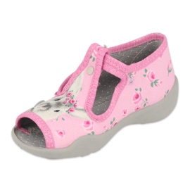 Scarpe per bambini Befado 213P130 rosa grigio 1