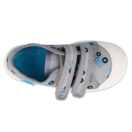 Slipisti per bambini di Befado per velcro 907p141 blu 1