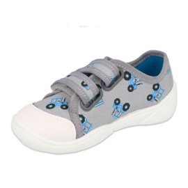 Slipisti per bambini di Befado per velcro 907p141 blu 2
