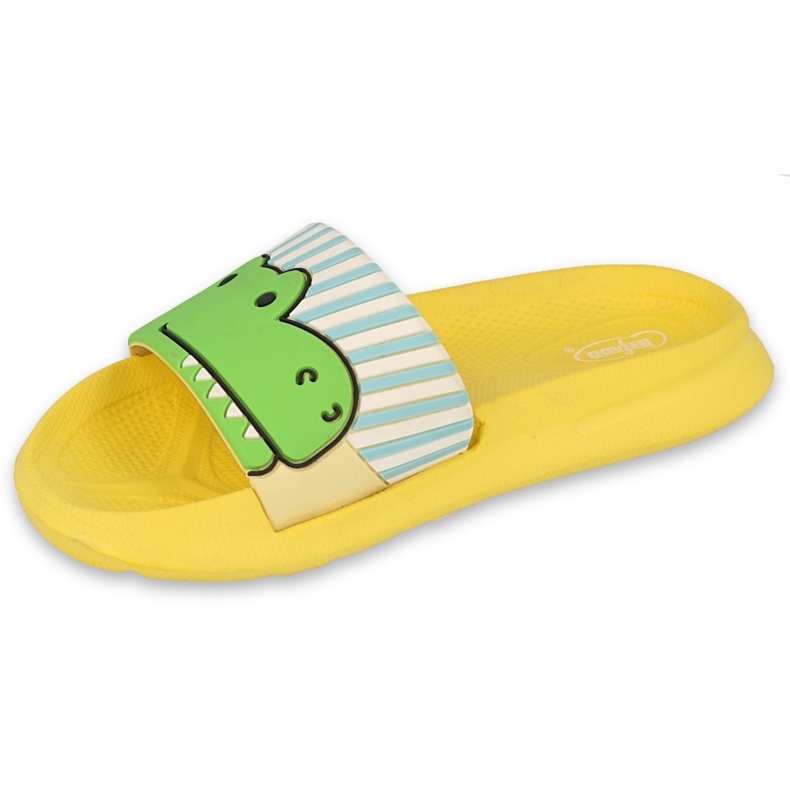 Pantofole in schiuma per bambini Befado - gialle 152X003 verde giallo 1