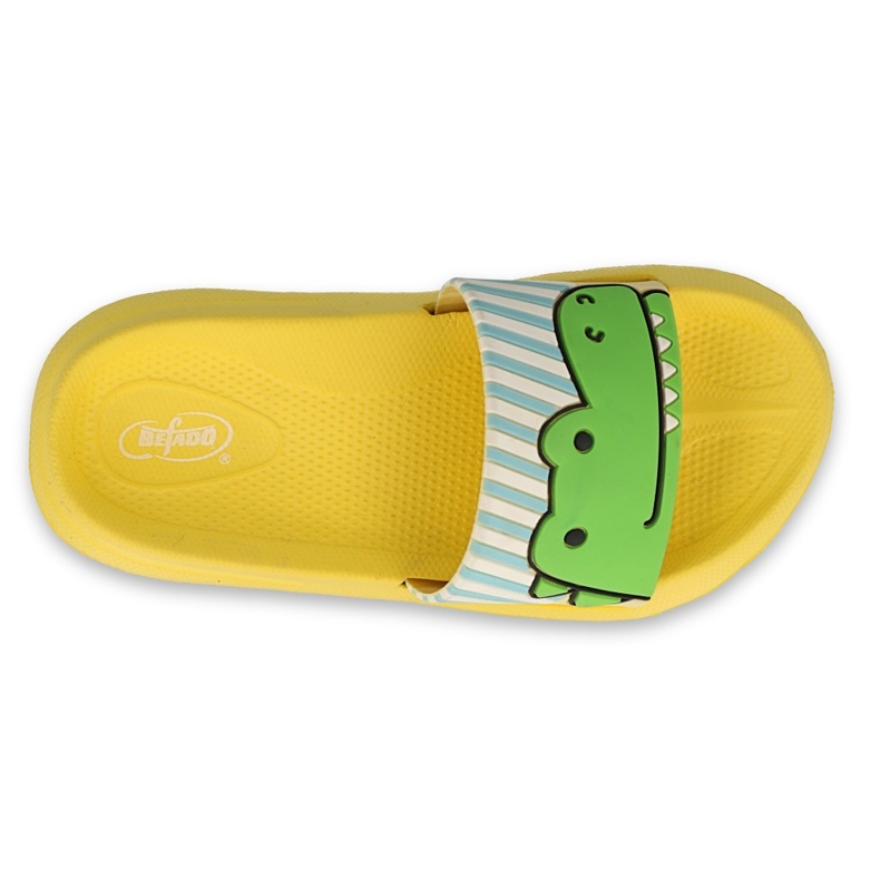 Pantofole in schiuma per bambini Befado - gialle 152X003 verde giallo 2