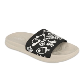 Pantofole in schiuma per bambini Befado - nere 152Y008 nero 1