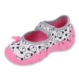Scarpe per bambini Befado 109P220 rosa grigio 1