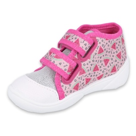 Scarpe per bambini Befado 212P072 rosa grigio 1
