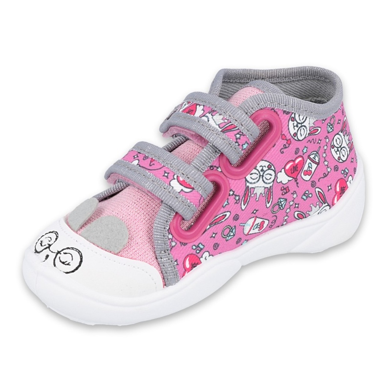 Scarpe per bambini Befado 212P070 rosa grigio 1