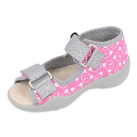 Scarpe per bambini Befado 342P030 rosa grigio 1