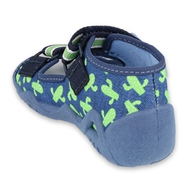 Scarpe da bambino Befado gialle 350P019 blu navy verde 2