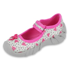 Scarpe per bambini Befado 109P216 rosa grigio 1