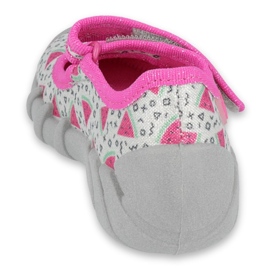 Scarpe per bambini Befado 109P216 rosa grigio 2