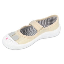 Scarpe per bambini Befado 208X047 beige d'oro 1