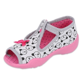 Scarpe per bambini Befado 213P129 rosa grigio 1