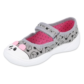 Scarpe per bambini Befado 209P032 rosa grigio 1