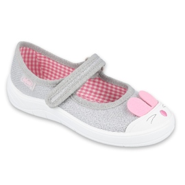 Scarpe per bambini Befado 208X046 rosa grigio 1
