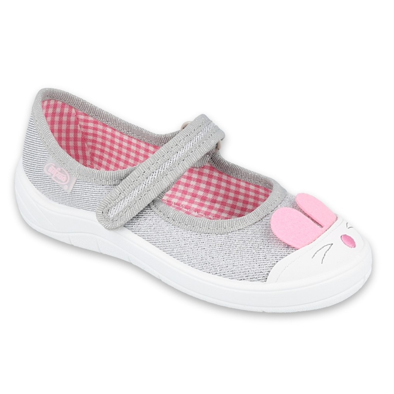 Scarpe per bambini Befado 208X046 rosa grigio 1