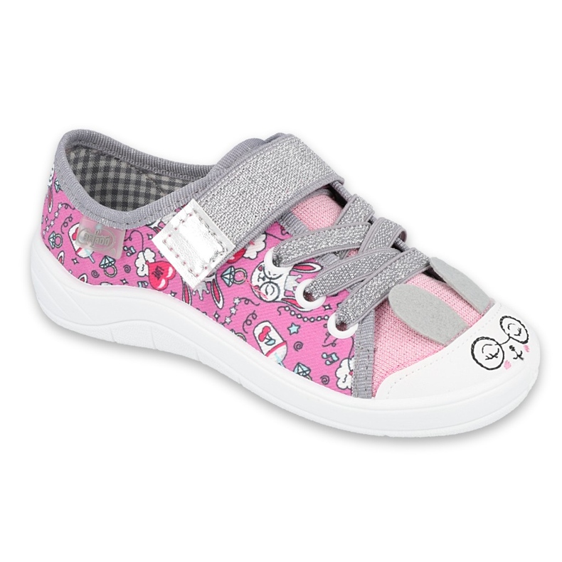 Scarpe per bambini Befado 251X170 rosa grigio 1