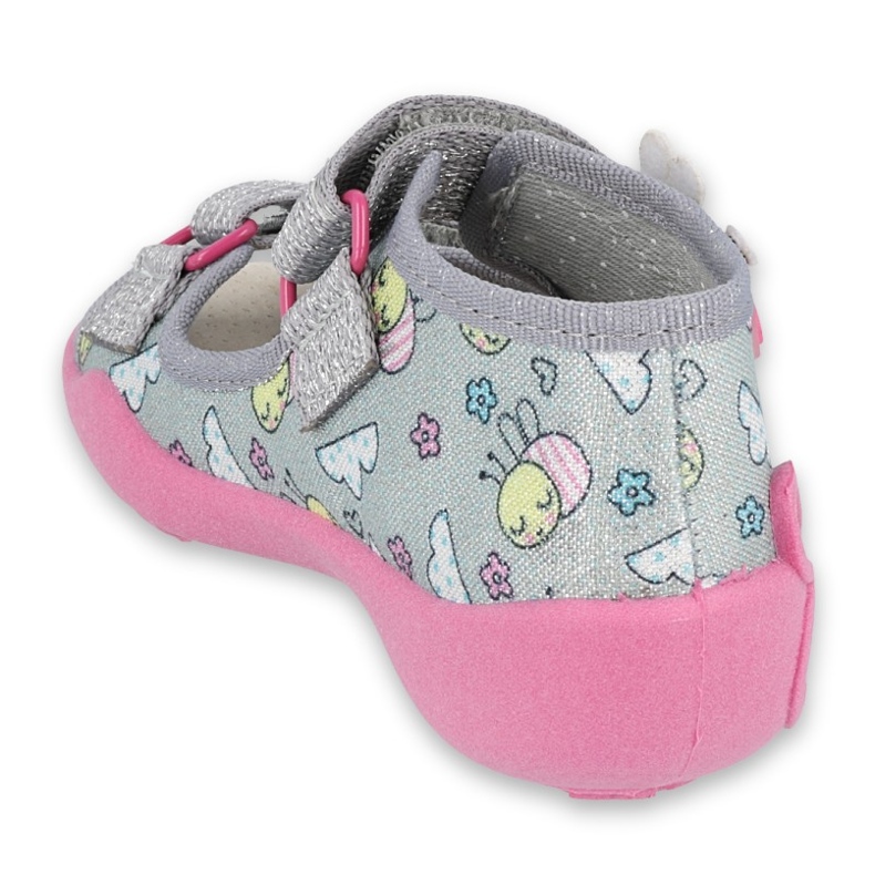 Scarpe bambino Befado giallo 342P027 rosa grigio 2