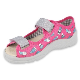 Scarpe per bambini Befado 869X152 rosa grigio 1