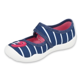 Scarpe per bambini Befado 123X067 blu navy rosa 1