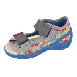 Scarpe per bambini Befado pu 065P162 blu grigio multicolore 2