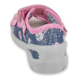 Scarpe per bambini Befado pu 065P151 blu navy rosa 2