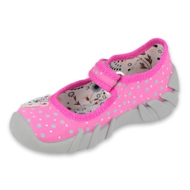 Scarpe per bambini Befado 109P209 rosa grigio 1
