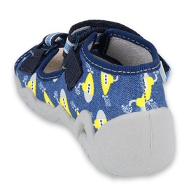Scarpe da bambino Befado gialle 350P020 blu 2