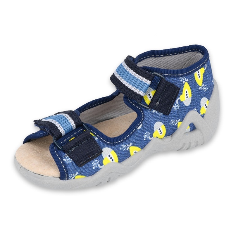 Scarpe da bambino Befado gialle 350P020 blu 1