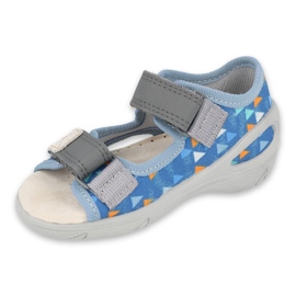 Scarpe per bambini Befado pu 065P158 blu grigio 1