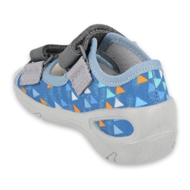 Scarpe per bambini Befado pu 065P158 blu grigio 2