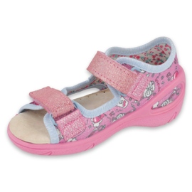 Scarpe per bambini Befado pu 065P147 rosa multicolore 2