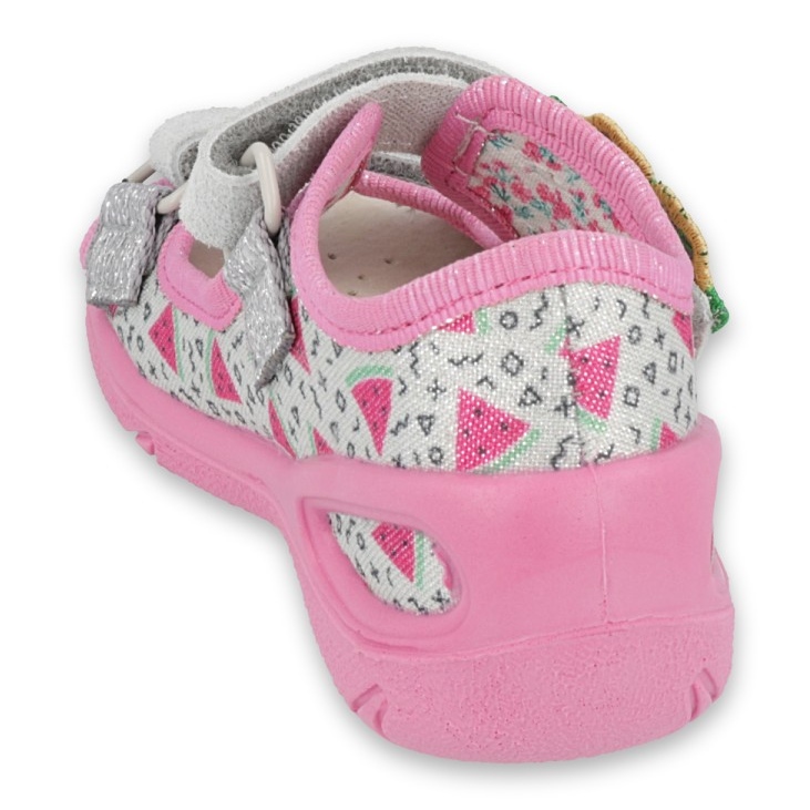 Scarpe per bambini Befado pu 065P148 rosa grigio multicolore 2