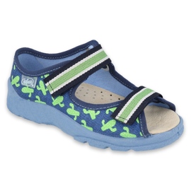 Scarpe per bambini Befado 869Y147 blu verde 1