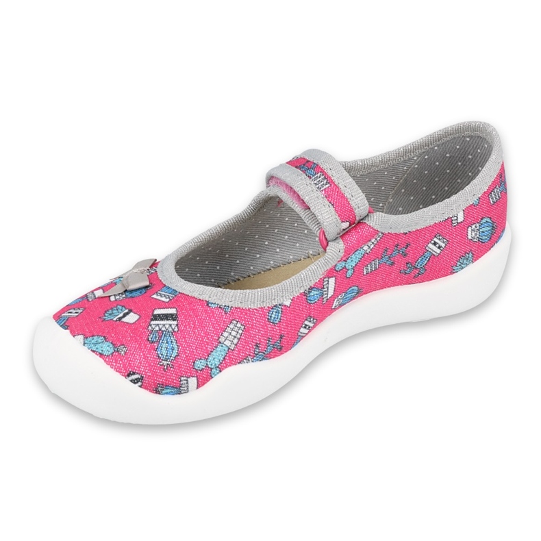 Scarpe per bambini Befado 114X436 rosa grigio 1