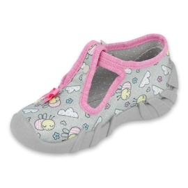 Scarpe per bambini Befado 110P412 rosa grigio 1