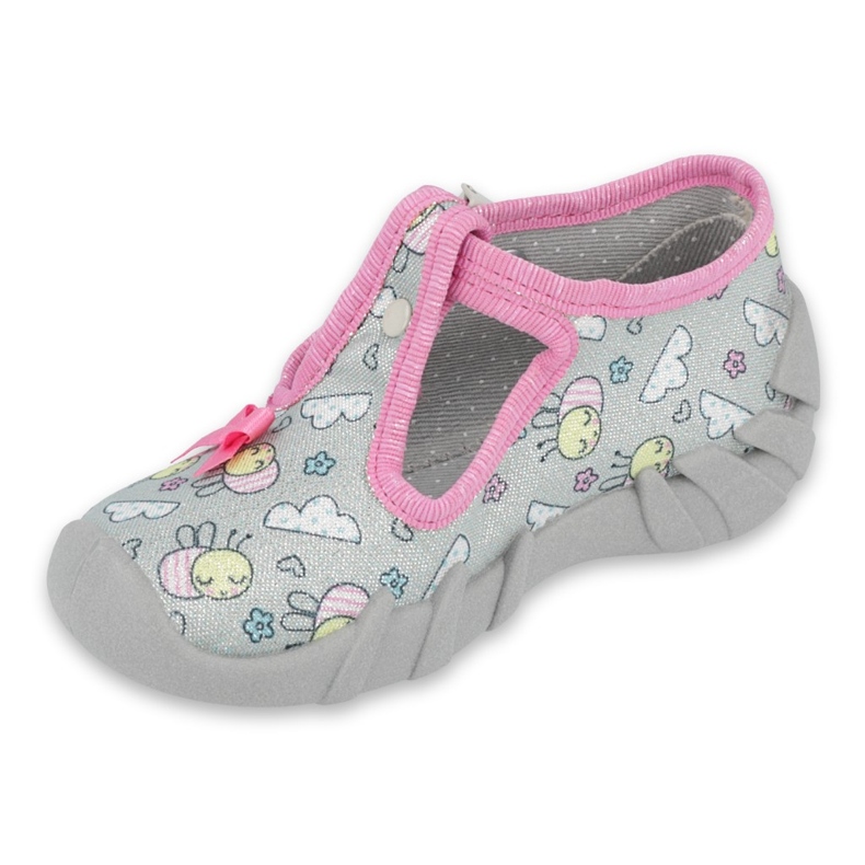 Scarpe per bambini Befado 110P412 rosa grigio 1