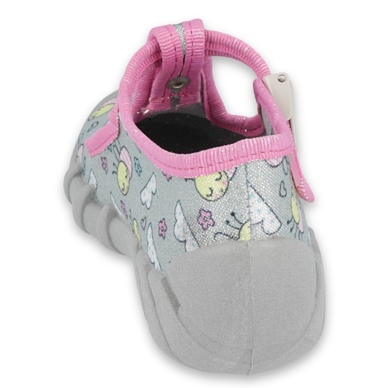 Scarpe per bambini Befado 110P412 rosa grigio 2