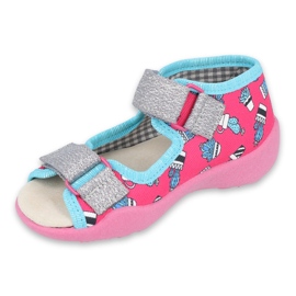 Scarpe per bambini Befado gialle 342P026 blu rosa argento 1