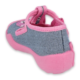 Scarpe per bambini Befado 213P125 blu navy rosa 2
