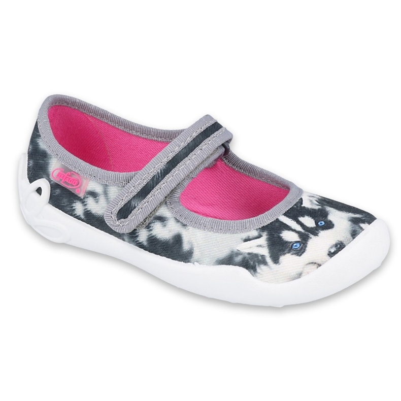 Scarpe per bambini Befado 114Y440 bianco grigio 1