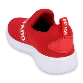 Scarpe giovanili Befado 516Q081 bianca rosso 2