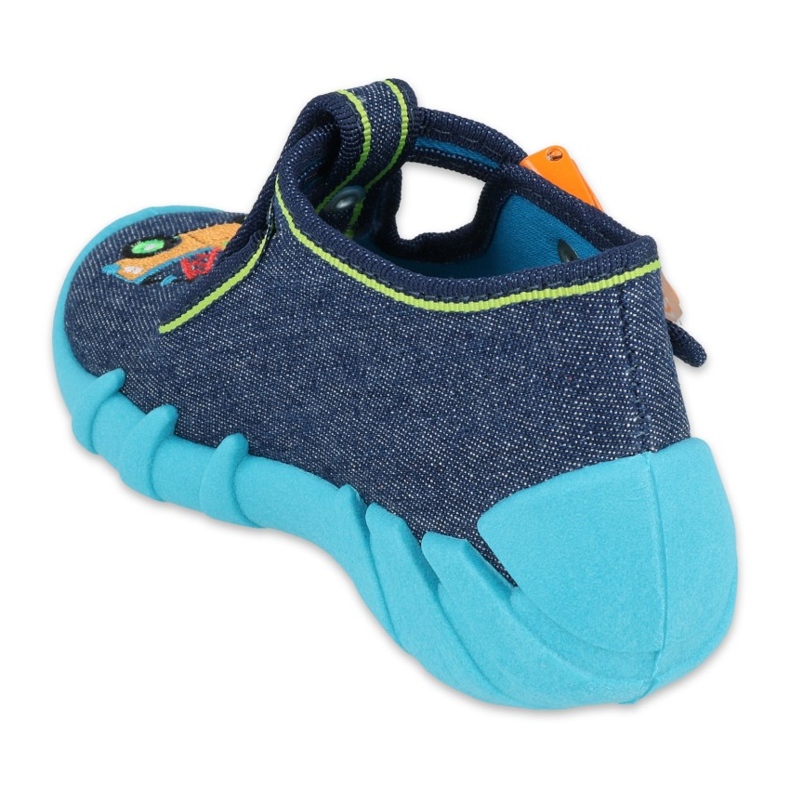 Scarpe per bambini Befado 110P408 blu navy blu verde giallo 2