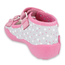 Scarpe per bambini gialle Befado 342P018 rosa grigio 2