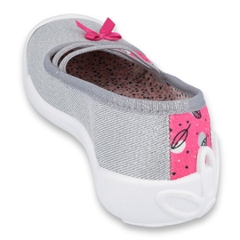 Scarpe per bambini Befado 116Y288 rosa grigio multicolore 2