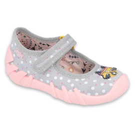 Scarpe per bambini Befado 109P208 rosa grigio multicolore 1