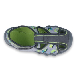 Scarpe per bambini Befado 190P094 grigio multicolore verde 1