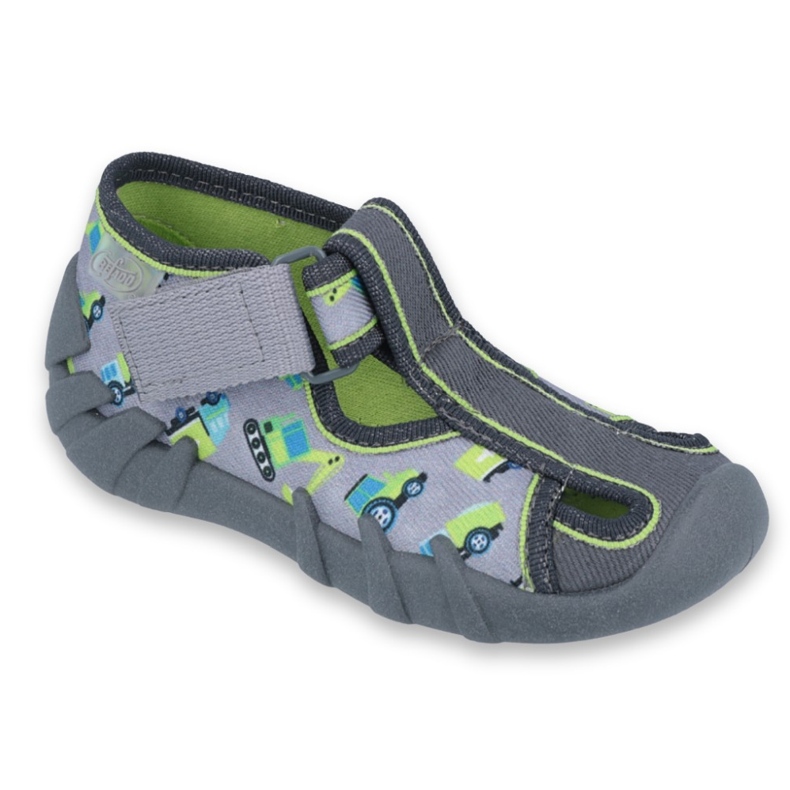 Scarpe per bambini Befado 190P094 grigio multicolore verde 2