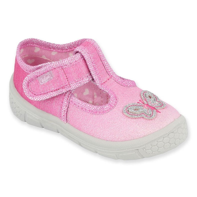 Scarpe per bambini Befado 533P005 rosa d'argento 1