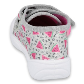 Scarpe per bambini Befado arancione 212P067 rosa d'argento grigio 2