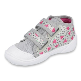 Scarpe per bambini Befado arancione 212P067 rosa d'argento grigio 1